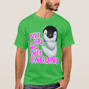 Nur ein Mädchen, das Pinguine Liebe T-Shirt