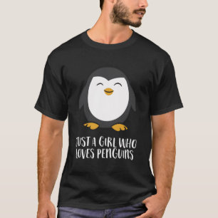 Nur ein Mädchen, das Pinguine Liebe T-Shirt