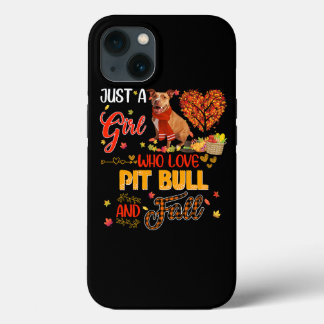 Nur ein Mädchen, das Pitbull und Fall Pumpkin Aut Case-Mate iPhone Hülle