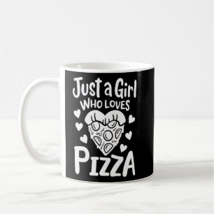 Nur ein Mädchen, das Pizza Lieben Kaffeetasse