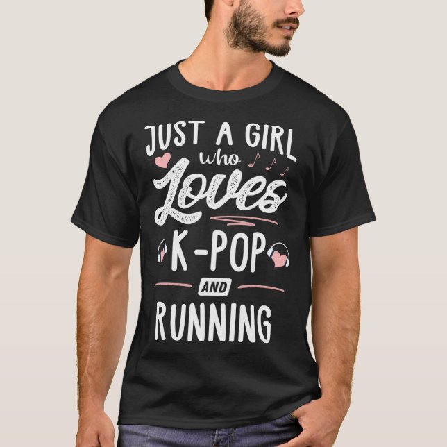 Nur ein Mädchen, das Pop Liebe und Frauen führt T-Shirt (Vorderseite)