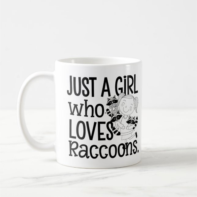 nur ein Mädchen, das Raccos Liebe Kaffeetasse (Links)
