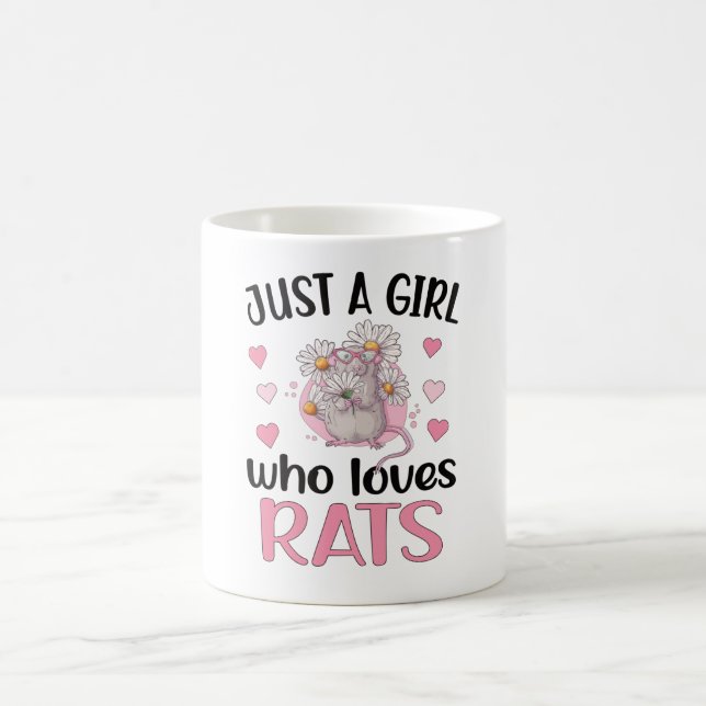 Nur ein Mädchen, das Rats Rats Mama Liebe Geschenk Kaffeetasse (Mittel)