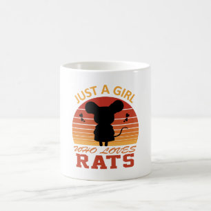 Nur ein Mädchen, das Ratten liebt Kaffeetasse