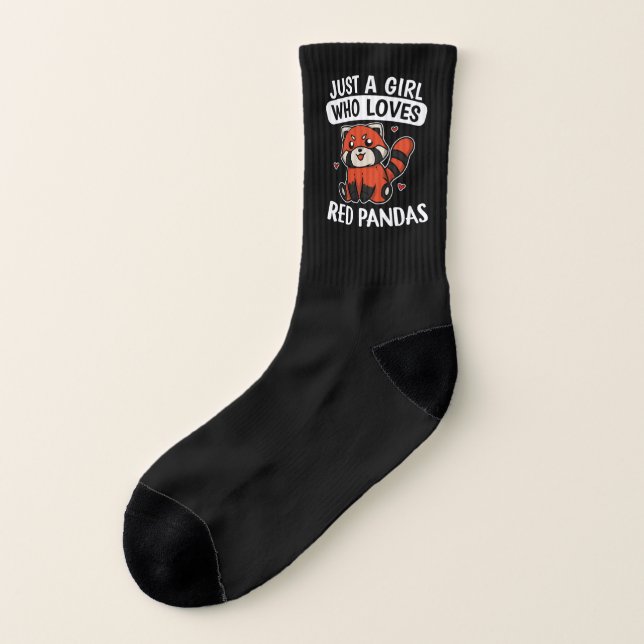 Nur ein Mädchen, das Red Pandas Red Panda Costume  Socken (Links - Außen)