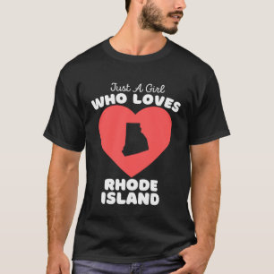 Nur ein Mädchen, das Rhode Island Niedlich Rhode I T-Shirt