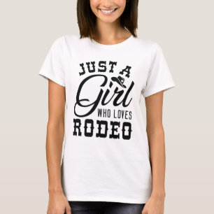 Nur ein Mädchen, das Rodeo Lieben T-Shirt