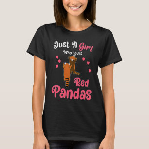 Nur ein Mädchen, das Rote Pandas liebt  Rote Panda T-Shirt