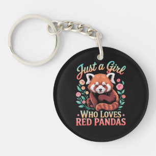 Nur ein Mädchen das Rote Pandas liebt Schlüsselanhänger