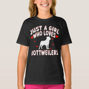 Nur Ein Mädchen Das Rottweiler Liebt T-Shirt