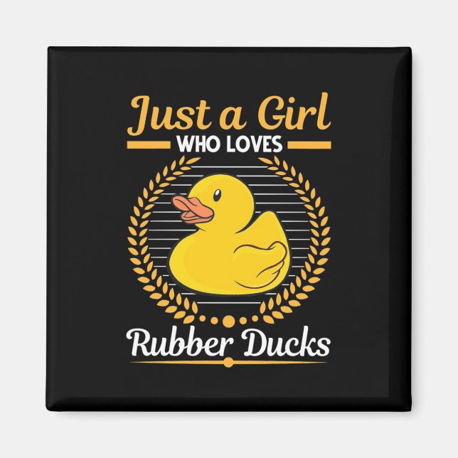 Nur ein Mädchen, das Rubberente Liebe Magnet (Vorne)