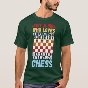 Nur ein Mädchen, das Schach 1 Liebe T-Shirt