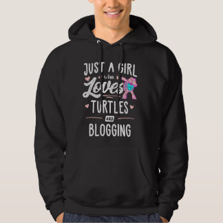 Nur ein Mädchen, das Schildkröten Liebe und Frauen Hoodie