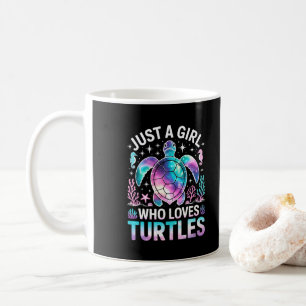 Nur ein Mädchen, das Schildkröten liebt Kaffeetasse