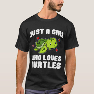 Nur ein Mädchen, das Schildkröten Niedliche Meer T-Shirt