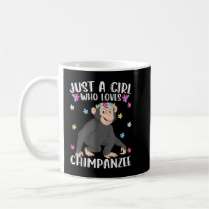 Nur ein Mädchen, das Schimpansen Liebe, Niedlich S Kaffeetasse