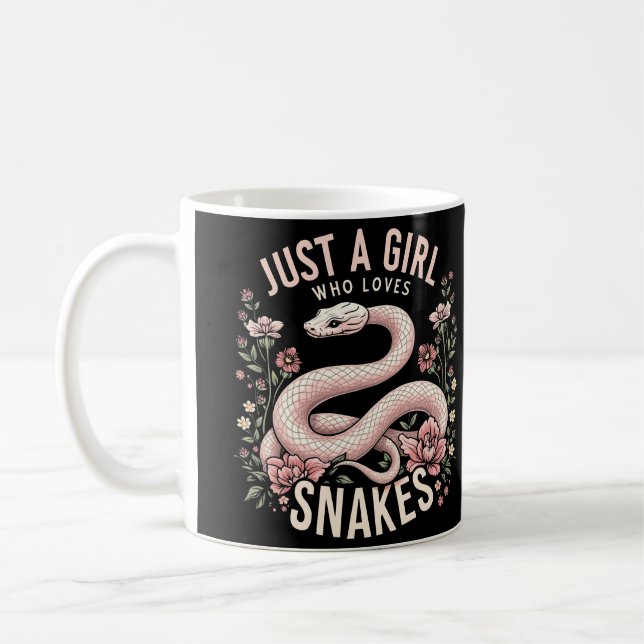 Nur ein Mädchen, das Schlangen Liebe Kaffeetasse (Links)