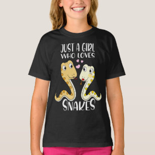 Nur ein Mädchen, das Schlangen Lieben ich Niedlic T-Shirt