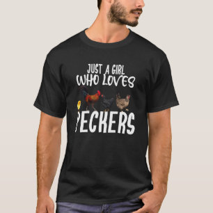Nur ein Mädchen, das Schnäbel liebt, lustige Hühne T-Shirt