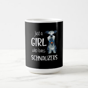 nur ein Mädchen, das Schnauzer-Liebe hat _ Schnauz Kaffeetasse
