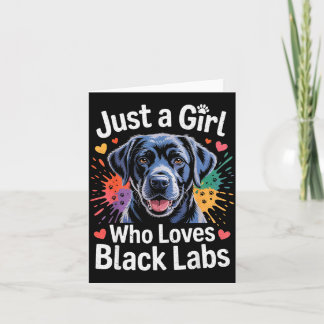 Nur ein Mädchen, das schwarze Labradors liebt - La Karte