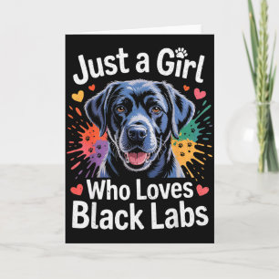 Nur ein Mädchen, das schwarze Labradors liebt - La Karte