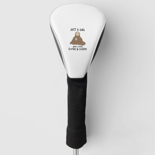 Nur ein Mädchen, das Slots Coffee Lieben Golf Headcover (Vorderseite)