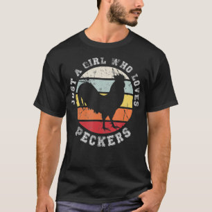 Nur ein Mädchen, das Spechte-Hühnchen Liebe (2) T-Shirt