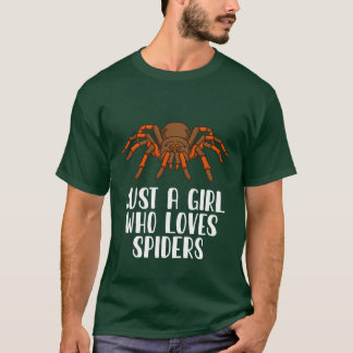 Nur ein Mädchen, das Spinnen Liebe T-Shirt