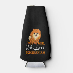 Nur ein Mädchen, das Spitz Liebe Geschenk Flaschenkühler