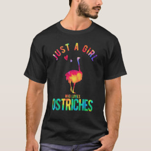 Nur ein Mädchen, das Straußenstricks Lieben hat T-Shirt