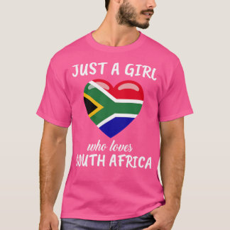 Nur ein Mädchen, das Südafrika Liebe T-Shirt