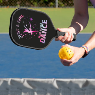 Nur ein Mädchen, das Tanzen liebt Balletttänzer He Pickleball Schläger