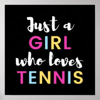 Nur ein Mädchen, das Tennis Liebe