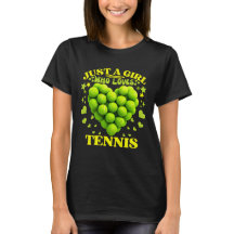 Nur ein Mädchen, das Tennis Liebe