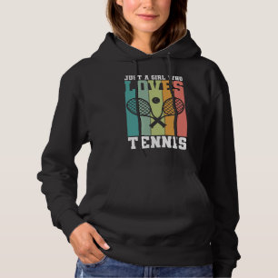 Nur ein Mädchen, das Tennis Lieben   Tennis Player Hoodie
