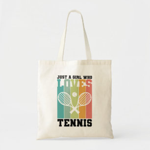 Nur ein Mädchen, das Tennis Lieben   Tennis Player Tragetasche