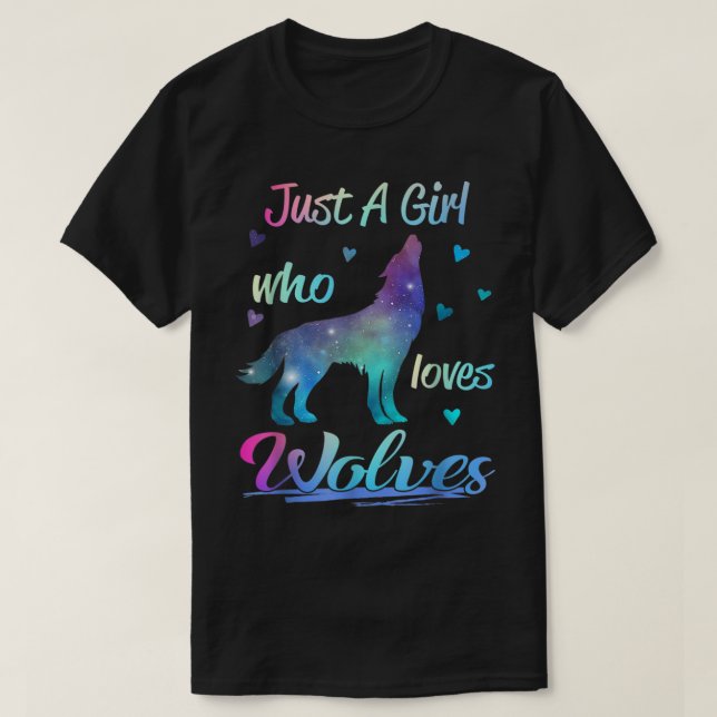 Nur ein Mädchen, das Tiere Liebe T-Shirt (Design vorne)