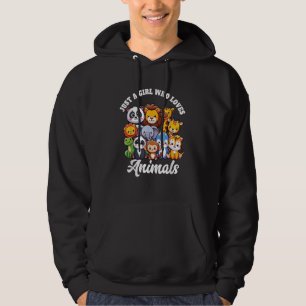 Nur ein Mädchen, das Tiere Liebe Wild Niedliches Z Hoodie