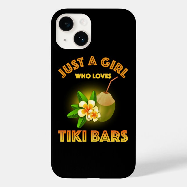 Nur ein Mädchen, das Tiki Bars Lieben Case-Mate iPhone 14 Hülle (Rückseite)