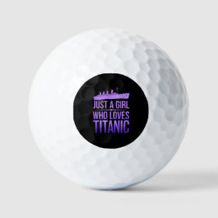 Nur ein Mädchen, das Titanic Liebe: Ideal für Tita Golfball