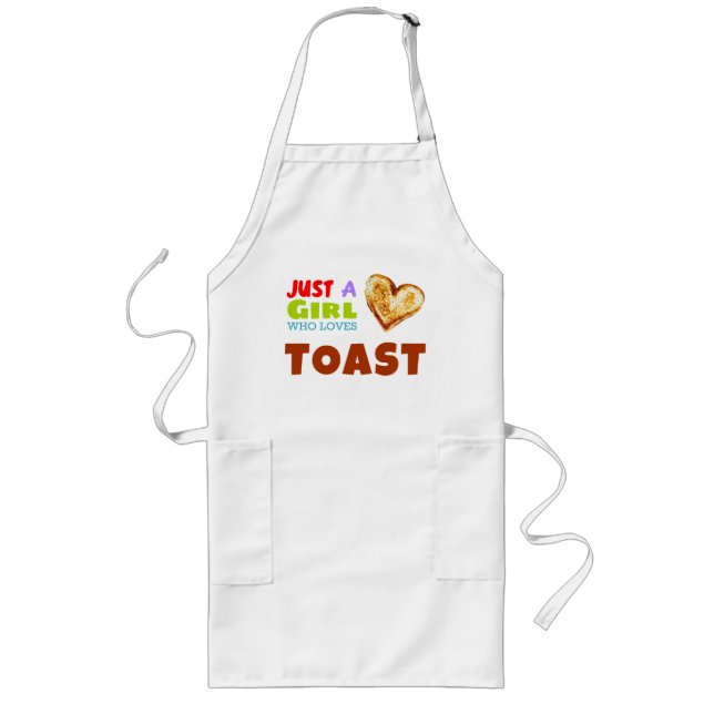 Nur ein Mädchen, das Toast Lieben Lange Schürze (Vorne)