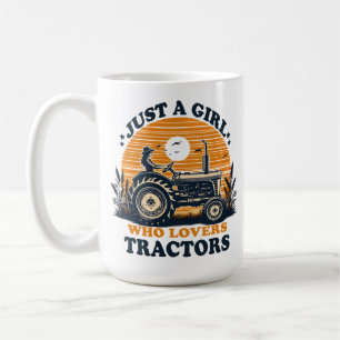 Nur ein Mädchen, das Traktoren liebt Traktor Liebh Kaffeetasse