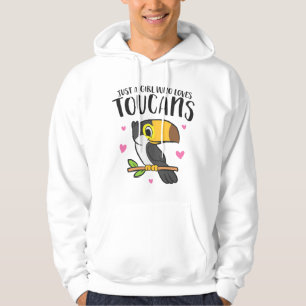 Nur ein Mädchen, das Tukane liebt Hübsche Vögel Li Hoodie