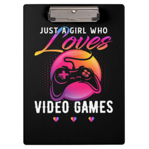 Nur ein Mädchen, das Videospiel Liebe Klemmbrett