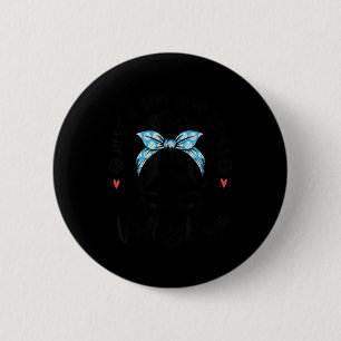 Nur ein Mädchen, das Volleyball-Geschenke für Teen Button