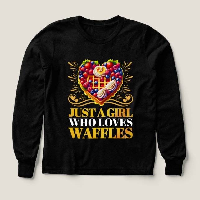 Nur ein Mädchen, das Waffeln Lieben (Design Vorderseite)