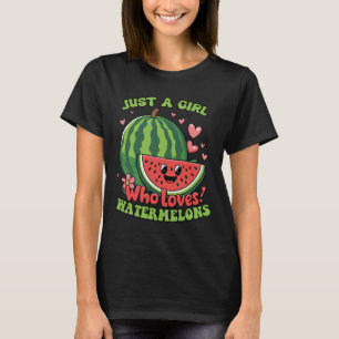 Nur Ein Mädchen Das Wassermelonen Liebt Süßer Somm T-Shirt