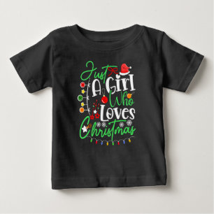 Nur ein Mädchen, das Weihnachten-64714 Lieben Baby T-shirt
