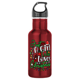 Nur ein Mädchen, das Weihnachten-64714 Lieben Edelstahlflasche